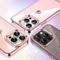 thumbnail image 6 of JETech Glitter Case for iPhone 15 Pro 6.1-Inch, Bling Sparkle Shockproof Phone Bumper Cover, Cute Sparkly for Women and Girls (Pink), 6 of 7