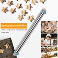 thumbnail image 4 of Rolling Pin and Baking Mat Set, Adjustable Stainless Steel Rolling Pins Dough Roller Cake Leveler w, 4 of 7