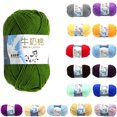 thumbnail image 2 of Fil de Coton Lait Chaud Multicolore Bricolage Fil pour Chandail de Bébé Tricot Enfants Tricoté à la Main Tricoter Couverture Fil de Crochet, 2 of 9