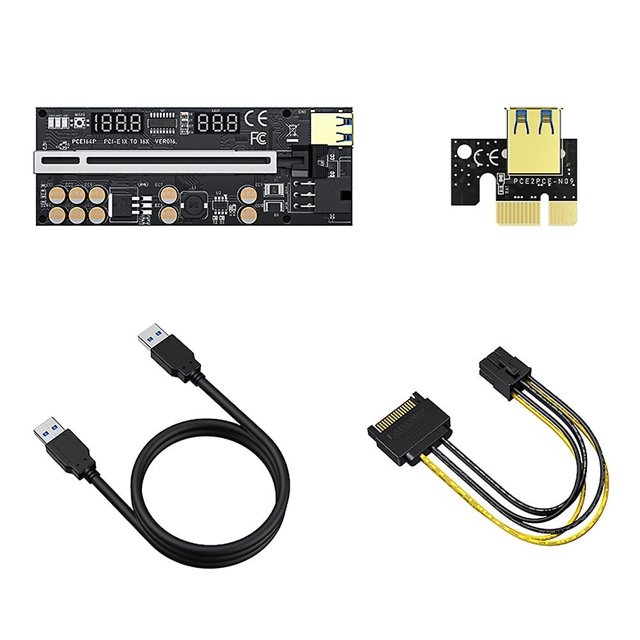 5pcs Riser 016 Usb3.0 Pcie Riser Pci Express X16 Extender Adapter Afortunado Sencillez