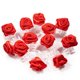 thumbnail image 3 of 10 x pinzas para el pelo con forma de flor - accesorios para el pelo de novia - pinza para el pelo con forma de rosa - rojo burdeos, 3 of 4