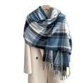 thumbnail image 5 of Plaid Scarf for Women, Fall Winter Scarfs Wrap Shawl, Warm Large Soft Blanket Scarf for Cold Weather, Fashion Lightweight Cozy Neck Wrap for Outdoor, Travel, Daily Wear Watermelon Red, 5 of 8
