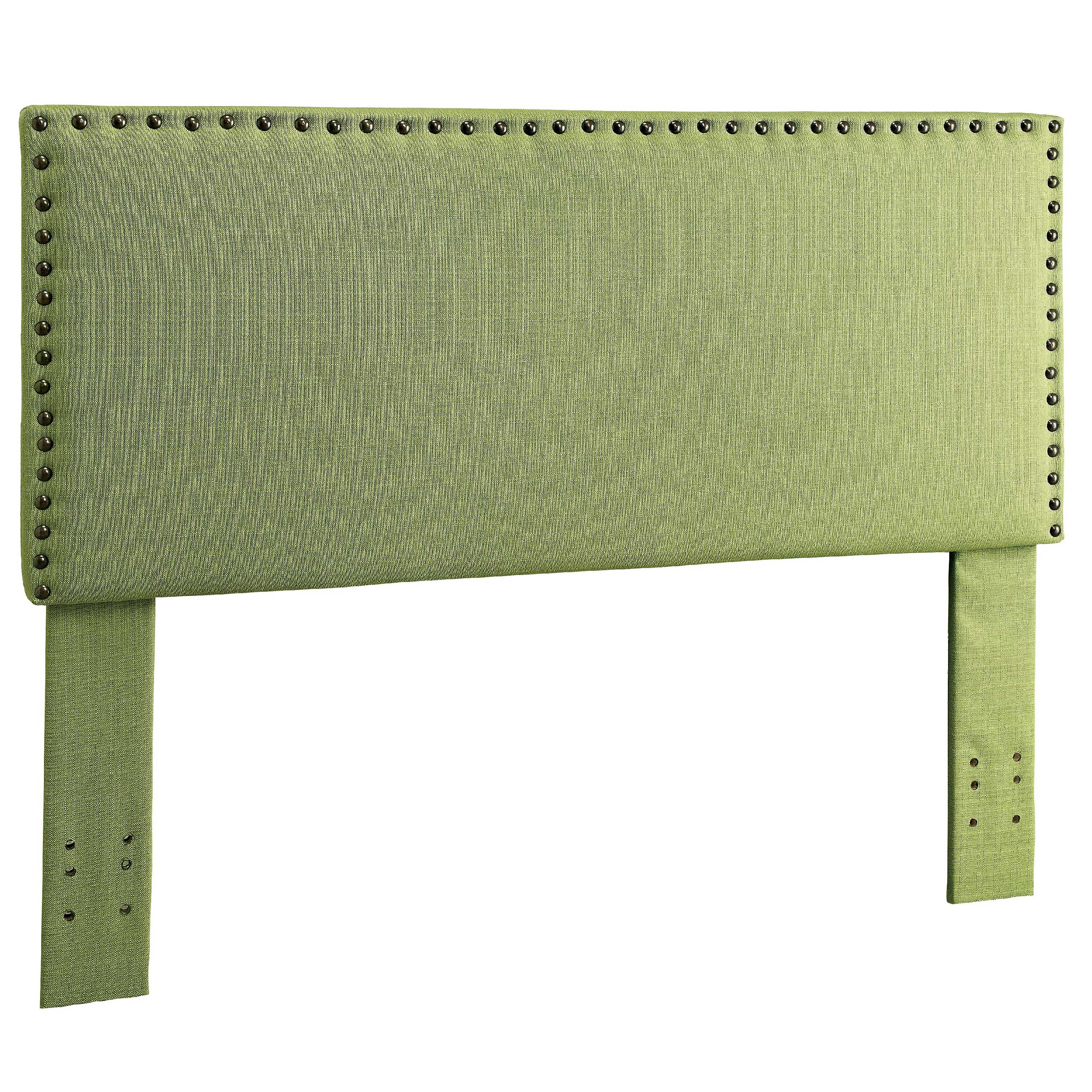 Furniture of America Raleigh Linen-like Fabric Headboard, Full/Queen, Green