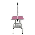 thumbnail image 6 of Demi Bonn 46" Pet Grooming Table for Large Dogs Adjustable Height Portable Trimming Table Drying Table w/Arm/Noose/Mesh Tray, Pink, 6 of 10