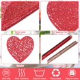 thumbnail image 3 of Juego de 20 manteles individuales y posavasos para San Valentín incluye 10 manteles individuales de amor 10 posavasos de corazón vinilo lavable decora, 3 of 6