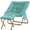 Mint, variant on Congermom Comfy Saucer Chair, Foldable Living Room Chairs, Soft Faux Fur Lounge Chair for Bedroom, Reading Chairs for Adults, X-Large (with Ottoman, Blue)