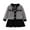 Black, variant on Odeerbi Kids Girls Fall Winter Outfits Knitting Cardigan Sweater with Pleated Skirt Set 1-8 Years Kids Long Sleeve Tie Button Jacket Short Skirt Two Piece Set Kids Clothes Black