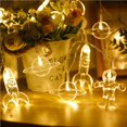 thumbnail image 3 of Tira De Luces Led De 3M/118,11 Pulgadas, Tira De Luces De Astronauta Resistente Al Agua Para Año Nuevo, Fiesta De Acción De Gracias, Fiesta, Boda, Patio, Jardín, Hogar Monstrate HA013300-00, 3 of 7