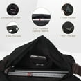 thumbnail image 3 of Canvas Messenger Bag 13. 5" Laptop Bag for Men Women for School Work Travel - Black, 3 of 7