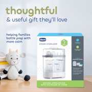 Chicco 3-in-1 Electric Steam Sterilizer for Baby Bottles, Pacifiers, Toys and More - White