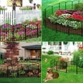 thumbnail image 5 of Decorative Garden Fence , 10 Pack Rustproof Metal No Dig Fence Animal Barrier for Dog, Arched Flower Bed Edging Ornamental Wire Border Panel Fencing for Yard Patio Outdoor Decor, 5 of 9