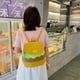 thumbnail image 3 of Sywqhk Cute Hamburger Backpack Kids Girl Canvas Fun Burger School Bookbag (L) Sywqhk Para estrenar, 3 of 9