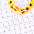thumbnail image 2 of WEUVEB 6-Pack Yellow Daisy Flower Headbands Hair Hoops for Weddings, Festivals, Parties, and Everyday Wear, 2 of 4