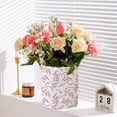 thumbnail image 3 of Ceramic Kitchen Utensil Holder, 7.2 inch Extra Large Pink Blossom Floral  Pattern Utensil Crock Holder Organizer, 3 of 4