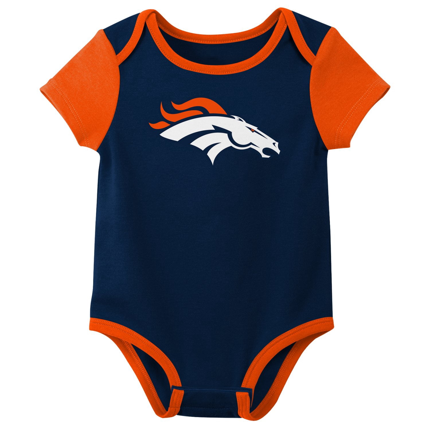 DENVER BRONCOS NFL Infant Boys 3 pack Onesie Game Day Fan Apparel