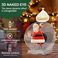thumbnail image 3 of 3D Holographic Advertising Light Hologram Projector LED Desktop Screen Fan with Audio Playback Support Images and Video, 3 of 6