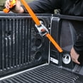thumbnail image 4 of SmartStraps RatchetX Heavy Duty Ratchet Tie Down Straps, 1-1/4" x 10 ft, 1,000 lb Safe Work Load, 3,000 lb Break Strength, Padded Handle, Orange, 2-Pack, 4 of 9