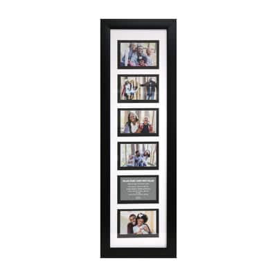 8 Pack: 6 Opening 32.5" x 9" Collage Frame with Double Mat by Studio Decor