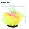 thumbnail image 2 of Unique Bargains Aquarium Simulation Coral Aquatic Flower Silicone Fluorescent Coral Glow Ornaments Fish Tank Yellow, 2 of 7