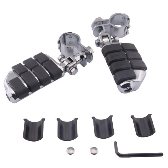 Clavijas de piezaza Para Motocicleta Para Guardabarros Universales De 1-1 / 4 Pulgadas Para , Reposapiés Con Abrazadera De Tubo De -1 / Zulema Estribos para moto