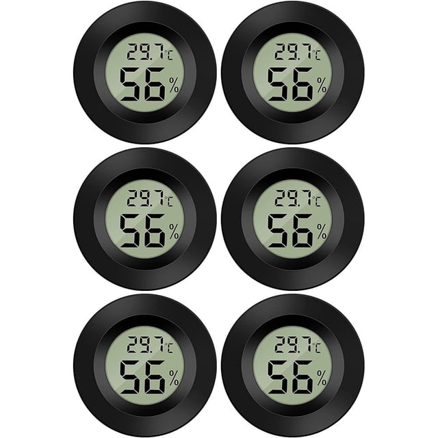 Mini termómetro higrómetro digital LCD, termómetro portátil de temperatura y humedad, indicador de temperatura e higrómetro para oficina, cocina, humidificadores, incubadoras, reptiles