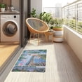 thumbnail image 4 of Yayeee Doormat for Indoor Entrance 32" x 20" Non Slippery Floor Rug, Blue Floral Window, 4 of 8