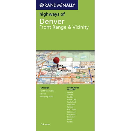 Folded Map Denver Front Range Highways Walmart Com