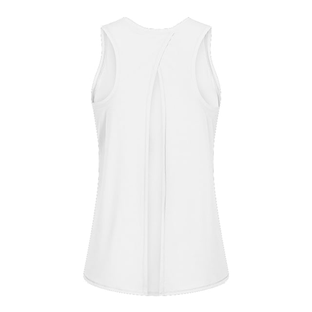 Gibobby Camisetas de entrenamiento con espalda abierta para mujer, camisetas sin mangas con en la espalda, ropa de Yoga, ropa atlética de baile, camisetas de gimnasio muscular para mujer(Blanco,XG)