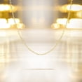 thumbnail image 2 of Collar de Cadena Rolo Plana JeenMata Plata Esterlina 2 mm 16 Pulgadas Amarillo, 2 of 3