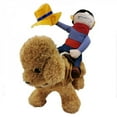 thumbnail image 5 of JANDEL Pet Costume Dog Costume Clothes Pet Outfit Suit Cowboy Rider Style, Brown, M, 5 of 6