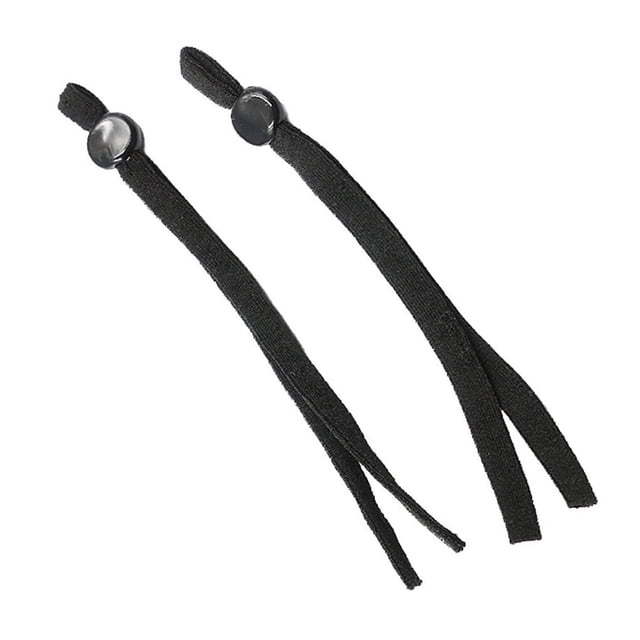 30Pcs Spandex Elastic Band Adjustable Adjustable Earmuff Stretchy Earmuff Rope DIY Crafts Sewing String, Black, 100Pcs