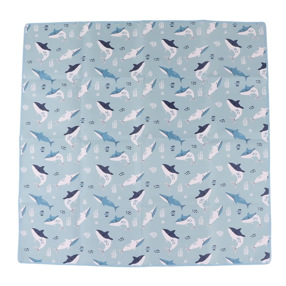 LAZIOEGR 110x110cm Waterproof Non-Slip Polyester High Chair Mat – Foldable Multifunctional Baby Play Mat for Indoor Outdoor Use