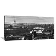 Global Gallery Peter Turnley,'River Seine and the City of Paris' Stretched Canvas Artwork