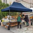 thumbnail image 2 of Yaheetech 15x10 Ft Instant Pop Up Commercial Canopy with Roller Bag, Navy Blue, 2 of 7