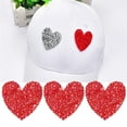 thumbnail image 4 of Apliques DIY 10PCS Diamantes De Imitación En Forma De Corazón 4cm Hot Fix, 4 of 7