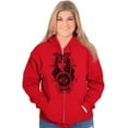 thumbnail image 4 of Butterfly Moth Spiritual Crystal Ball Zip Hoodie Sweatshirt Women Brisco Brands S, 4 of 5
