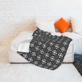 thumbnail image 2 of ZNDUO Lightweight Microfiber Bed Blanket, Modern Cross Lines Houndstooth Seamless Pattern Super Soft Flannel Cozy Throw Blankets, 50"x40", 2 of 8