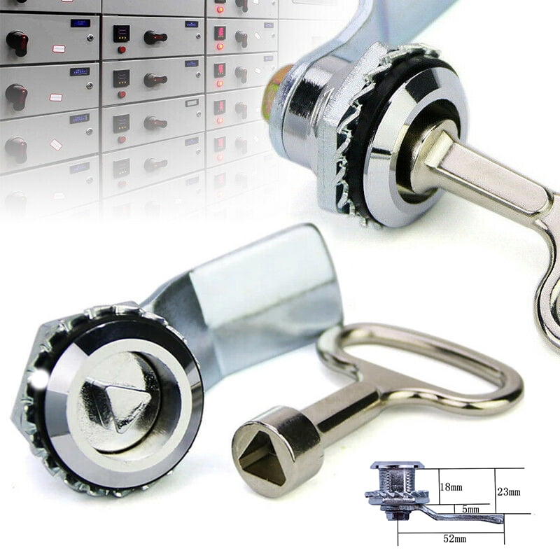 Meter Triangle Cam Lock & Key Electric Meter Door Box Latch