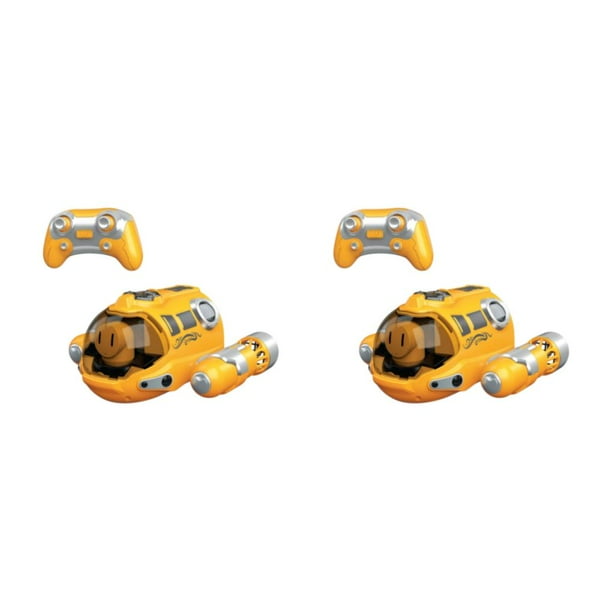 Becaristey Mini Double RC Boat Spray Light Remote Control Boats Water