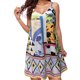 thumbnail image 1 of WILLBEST Vestido Midi Verano 2025 Para Mujer, Nuevo, Belleza, Sin Mangas, Cuello En V, Estampado, Tirantes, Falda Midi, Moda, 1 of 3
