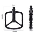 thumbnail image 2 of Bravos Parts Bike Pedals 9/16 Flat/Platform Pedals Sealed Bearings Non-slip for Mountain Bike, 2 of 5
