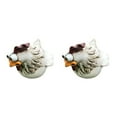 thumbnail image 3 of Guardoinrt 1/2/3/5 Outdoor Resin Craft For Backyard Patio Visual Delight With Unique Resin Chicken B 2PCS, 3 of 6