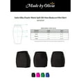 thumbnail image 2 of Made by Olivia Women's Satin Silky Elastic Waist Split Slit Hem Bodycon Mini Skirt, 2 of 7
