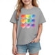 thumbnail image 2 of Blusas y camisas de manga corta con cuello redondo para niños y niñas, camisetas gráficas de manga corta, blusas con estampados bonitos para la temporada escolar., 2 of 9