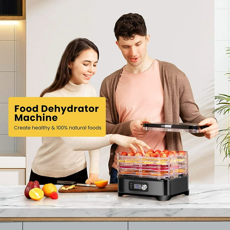 SPECSTAR 400W 5 Trays Food Dehydrator Machine with 48H Timer and  Temperature Control 95-176℉ for Fruit Vegetable Meat Beef Jerky Maker BPA  Free