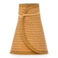 thumbnail image 2 of Time and Tru Women's Packable Straw Visor Hat, Dark Natural, 2 of 3