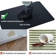 thumbnail image 4 of PVC Heat Resistant Placemats Set of 6, Waterproof Wipeable Floor Place Mats, Non-Slip Easy Clean Table Mats for Kitchen Table Decor, 12x18 Inch (Black), 4 of 6