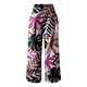 thumbnail image 3 of WILLBEST Pantalones Casuales de Verano para Mujer, Estampado Elástico, Cintura Alta, Pierna Ancha, Cómodos, Estilo Largo con Cinturón Informal y Bolsillo. Grande, 3 of 4