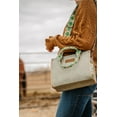 thumbnail image 5 of Wrangler Tote Bag for Women Western Retro Purse Top Handle Handbags with Aztec Strap, Green, 5 of 10