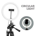 thumbnail image 3 of WRITWAA Dimmable Multi LED Ring Light for Photography and Makeup with Adjustable Height and Rotatable Clip 16cm, 3 of 8